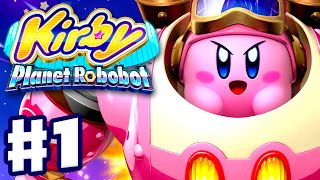 Kirby Planet Robobot  Gameplay Walkthrough Part 1  Area 1 Patched Plains Nintendo 3DS English [upl. by Assirim731]