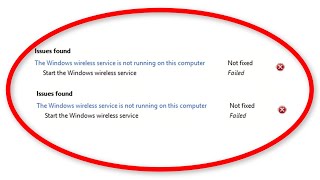 How To Fix The Windows Wireless Service is Not Running On This Computer Error On Windows 1087 [upl. by Edas]