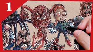 If Stranger Things Were Vintage Cartoons  Cuphead Style Part 1 [upl. by Aidyn]