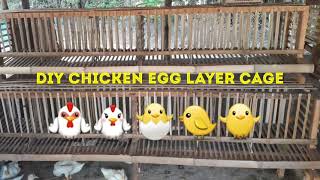 Making low cost bamboo chicken egg layer cage Tito Nenad TV [upl. by Ahkeber]