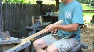 Curtis Buchanan  4 Carving the Spindles with the Drawknife [upl. by Brander483]