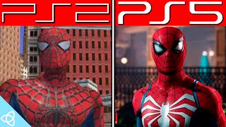 SpiderMan 2  PS2 vs PS5  Side by Side [upl. by Hoxsie]