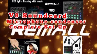 V8 Sound Card Complete Set Up for Live Streaming REMALLunboxingsetuptutorials [upl. by Wald45]