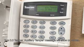 How to reset Texecom Premier alarm after tamper [upl. by Ayama]