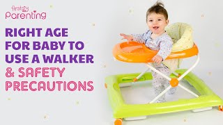 When Your Baby Can Start Using a Walker Plus Precautions while Using [upl. by Sinai27]