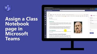 How to assign a OneNote Class Notebook page in Microsoft Teams [upl. by Sanburn]