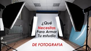 ¿Qué Necesitas Para Un Estudio de Fotografía [upl. by Hurwit]