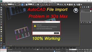 How To Export 3ds Max File And Import In Autocad [upl. by Klara]