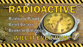 Watch Repair  WWII US Military Ordnance Dept with Radioactive Paint  Waltham 1942 [upl. by Lanaj934]