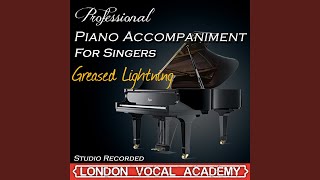 Greased Lightning Grease Piano Accompaniment Professional Karaoke Backing Track [upl. by Annawd]