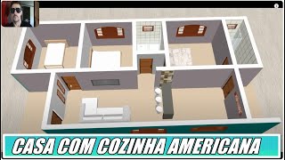 Casa com 3 Quartos e Cozinha Americana [upl. by Tremayne]