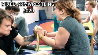 BIGGEST PRACTICE WE´VE HAD SO FAR  MIXED ARMWRESTLING 2020 [upl. by Standish]