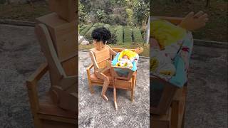 Wooden baby swing 😍 shorts ytshorts [upl. by Salomo]