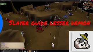 OSRS  lesser demon slayer guide [upl. by Arnelle]