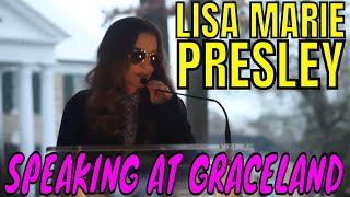 Lisa Marie Presley speaking at Elvis Presleys 88th Birthday Celebration at Graceland Memphis 2023 [upl. by Nilra]