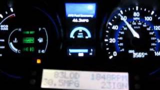 2011 Hyundai Sonata Hybrid  Pulse and Gliding the LiPo [upl. by Freddi]