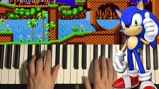 How To Play  Sonic 1  Green Hill Zone PIANO TUTORIAL LESSON [upl. by Bernette434]