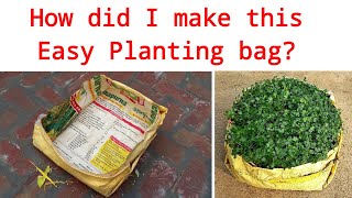 Make Easy Planting bags at home  how to make grow bags at home  grow bags  plants bags [upl. by Aihsila]