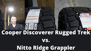 Cooper Discoverer Rugged Trek vs Nitto Ridge Grappler Tire Review  Which is best for you [upl. by Labotsirc]