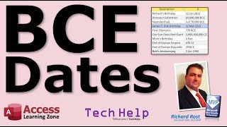 How to Handle BCE Dates in Microsoft Access Dates BCECE or BCAD Useful for Very Old Dates BC [upl. by Enoch123]