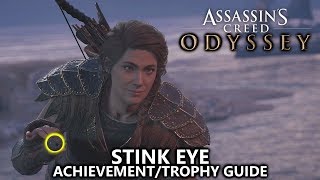 Assassins Creed Odyssey  Stink Eye AchievementTrophy Guide  Recover Obsidian Eye from Goat [upl. by Ifar234]