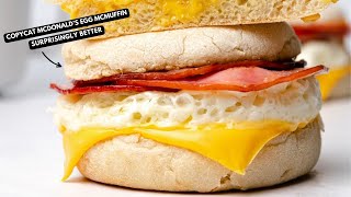 Copycat McDonalds Egg McMuffin Recipe  But Healthy [upl. by Reisinger]