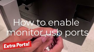 Enabling USB Ports on HP Monitor [upl. by Rao]