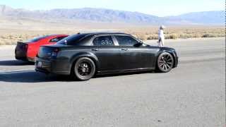 600 HP Chrysler 300C VS Modded GTR w Straight pipes [upl. by Ailimac626]