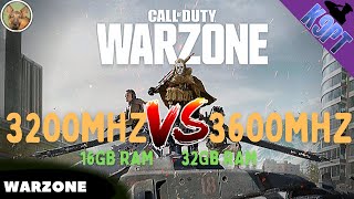 Ram 3200Mhz Vs 3600MHZ no Warzone vale a pena [upl. by Adnyl]