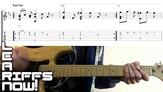 FAST CAR Guitar Tutorial Tab No capo Tracy Chapman [upl. by Ennis]