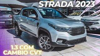 AVALIAÇÃO NOVA FIAT STRADA VOLCANO 13 AT 2023 [upl. by Ecnahoy]