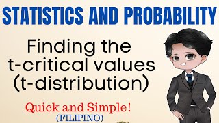 Finding the t critical values  tdistribution  Statistics and Probability [upl. by Haram]