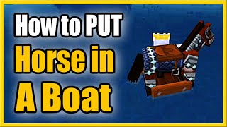 HOW TO GET OUT OF A BOAT IN MINECRAFT 1204 [upl. by Pellet]