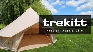 Inside Look amp Setup Nordisk Asgard 126m Cotton Tent [upl. by Kcirdderf321]