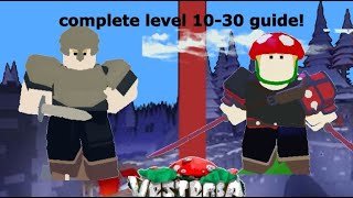 Vesteria complete level 10 to 30 guide [upl. by Kobylak542]