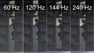 Slow motion 240Hz vs 144Hz vs 120Hz vs 60Hz  CSGO [upl. by Ahtnammas]