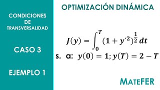 Optimización Dinámica  Condiciones de Transversalidad  Caso 3  EJEMPLO 1 [upl. by Libby]