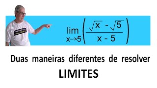 GRINGS  LIMITES  DUAS MANEIRAS DIFERENTES DE RESOLVER  CÃLCULO [upl. by Roanne]