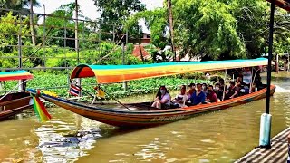 Khlong Lat Mayom Floating Market Bangkok floating market Cheap longtail tour of Bangkok [upl. by Ricard]