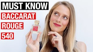 MUST KNOW Baccarat Rouge 540 EDP I Maison Francis Kurkdjian [upl. by Maegan]