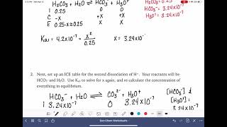 28a Calculating the pH of polyprotic acids [upl. by Yenots]