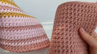 Thermal Stitch Single Crochet  How to Crochet a Potholder [upl. by Edbert]