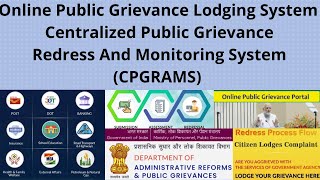 Online public grievance lodging system  Raise your complaints to Govt Online  PG Portal  CPGRAMS [upl. by Pena]