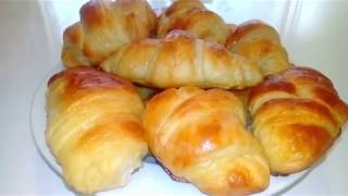 Recette Croissants Facile Sans Pétrissage [upl. by Nobell]