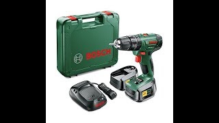 Product Review  Bosch PSB 1800 LI2 Cordless Combi Drill with Two 18V Batteries [upl. by Anahsahs]