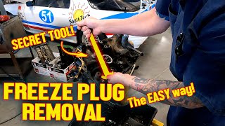 Engine Freeze Plug Removal  The easy way [upl. by Adnahc]