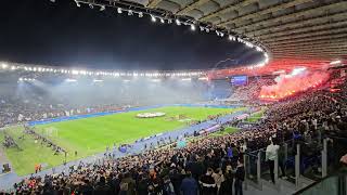 CHAMPIONS LEAGUE ANTHEM  Stadio olimpico 140224  Lazio  Bayern Munich  10 [upl. by Sabanrab407]