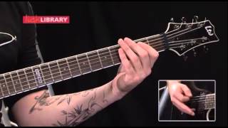 How to play quotDualityquot by quotSlipknotquot Guitar lesson Part 1 [upl. by Mollee]