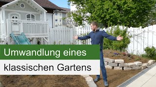 Anlage eines Naturgartens  ein klassischer ReihenhausGarten wird umgewandelt [upl. by Airdna]