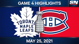 NHL Game Highlights  Maple Leafs vs Canadiens Game 4  May 25 2021 [upl. by Anad]